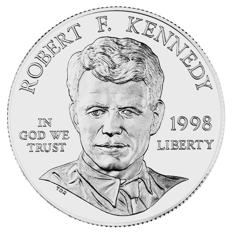 1998-S Robert F. Kennedy Silver Dollar . . . . Gem BU in original U.S. Mint Capsule