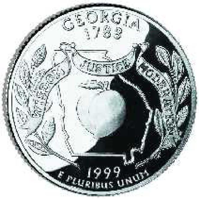 1999-D Georgia State Quarter . . . . Choice BU