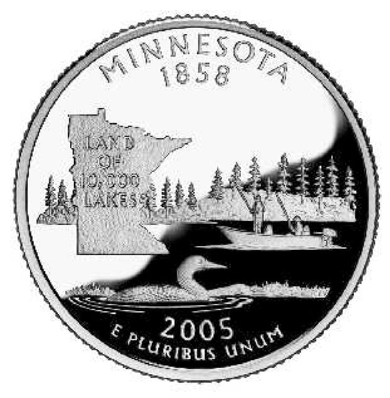 2005 Minnesota State Quarter . . . . Choice BU