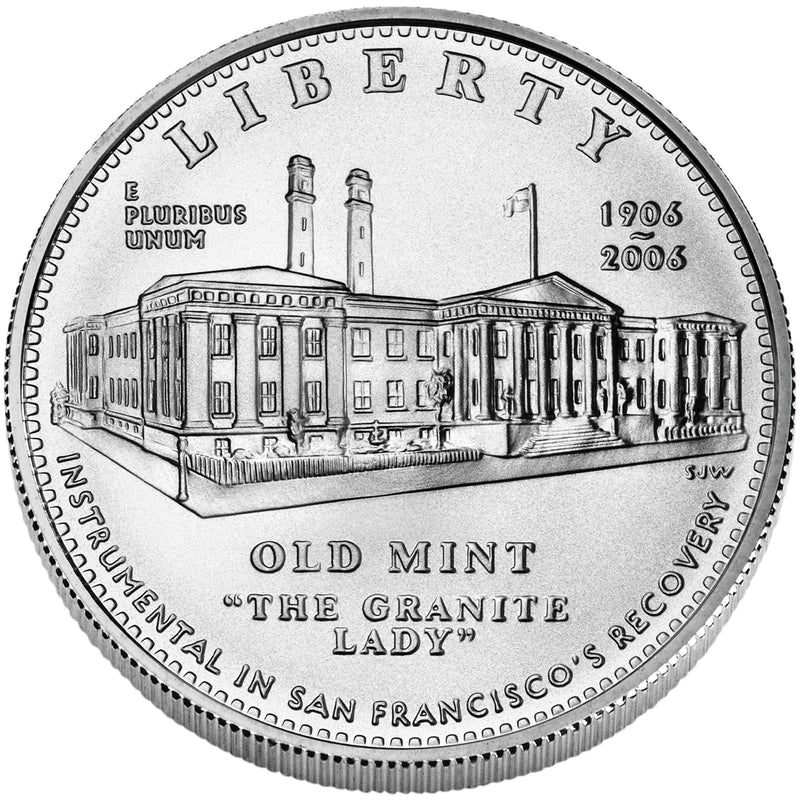 2006-S San Francisco Old Mint Centennial Silver Dollar . . . . Gem BU in original U.S. Mint Capsule