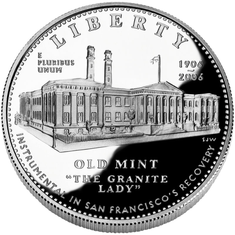 2006-S San Francisco Old Mint Centennial Silver Dollar . . . . Gem Brilliant Proof in original U.S. Mint Capsule