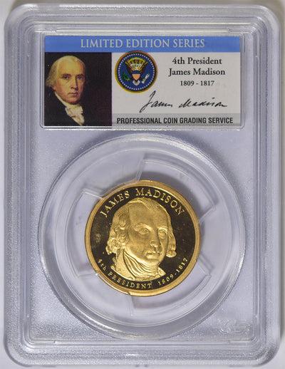 2007-S Madison Presidential Dollar . . . . PCGS PR-69 DCAM