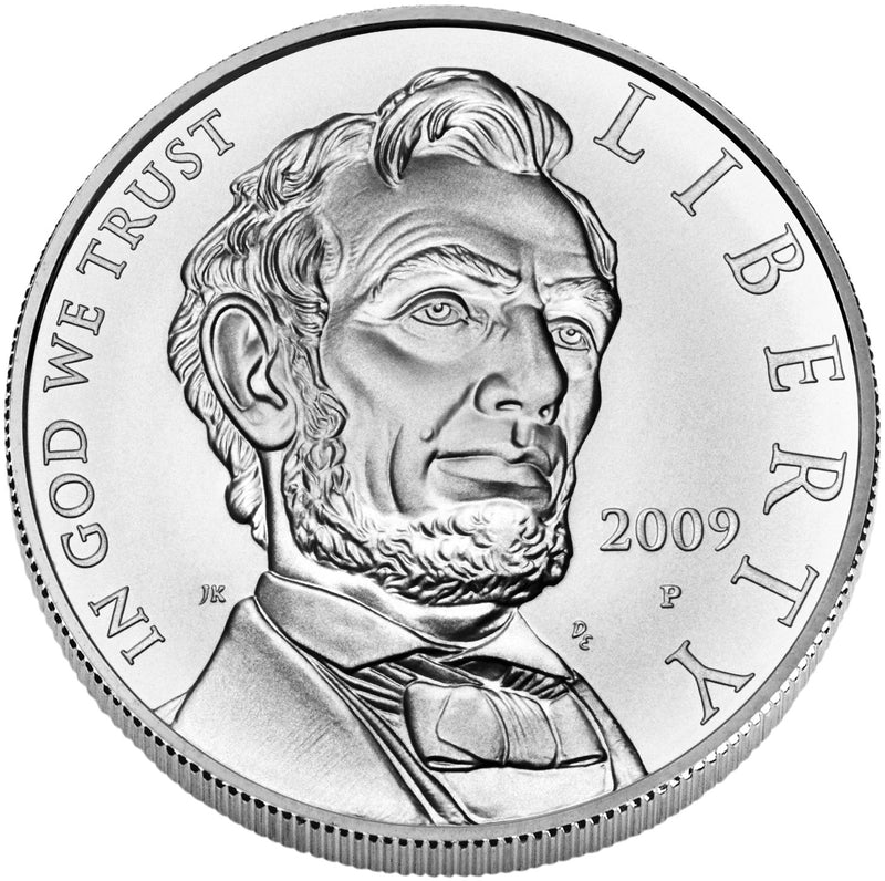2009-P Abraham Lincoln Bicentennial Silver Dollar . . . . Gem BU in original U.S. Mint Capsule