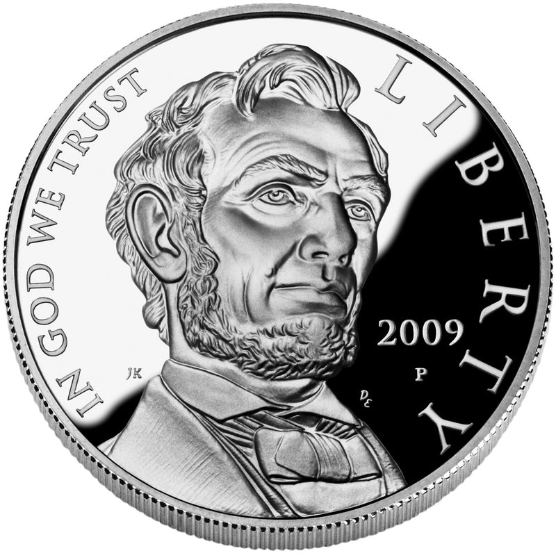 2009-P Abraham Lincoln Bicentennial Silver Dollar . . . . Gem Brilliant Proof in original U.S. Mint Capsule