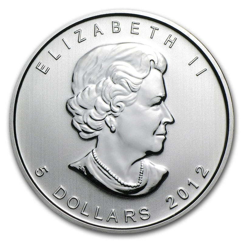 2012 Canadian Maple Leaf . . . . Gem BU 1 oz. Silver