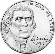 2014 Jefferson Nickel . . . . Brilliant Uncirculated