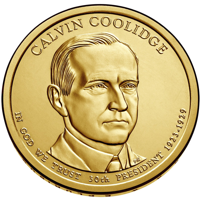 2014-P and D Pair Coolidge Presidential Dollars . . . . Choice Brilliant Uncirculated