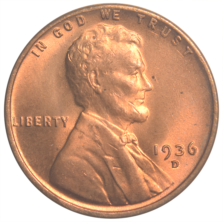 1936-D Lincoln Cent . . . . Brilliant Uncirculated