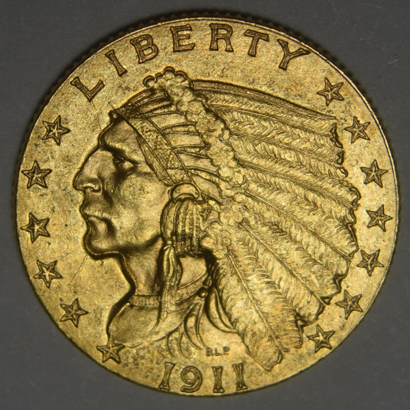 1911-D $2.50 Indian Gold . . . . Select Brilliant Uncirculated