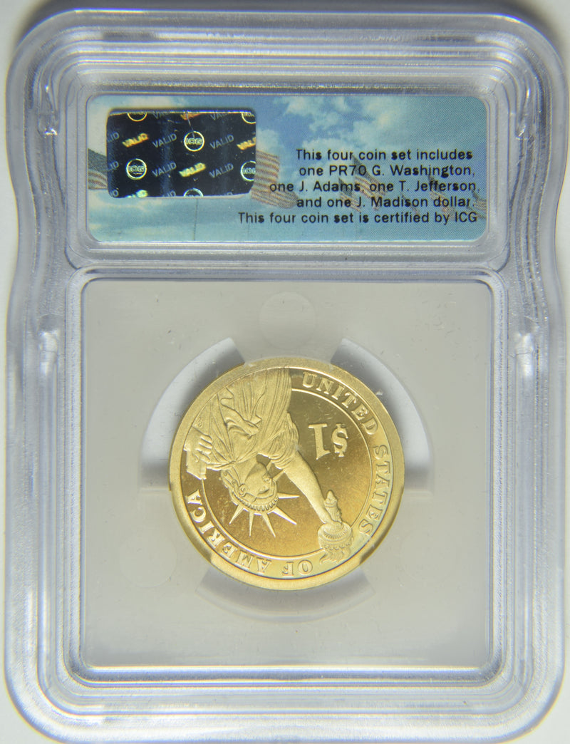 2007-S John Adams Presidential Dollar . . . . ICG PF-70 DCAM