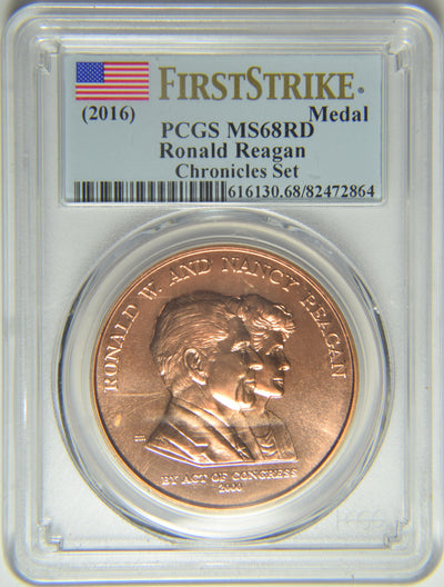 2016 Ronald Reagan Medal . . . . PCGS MS-68 RD First Strike