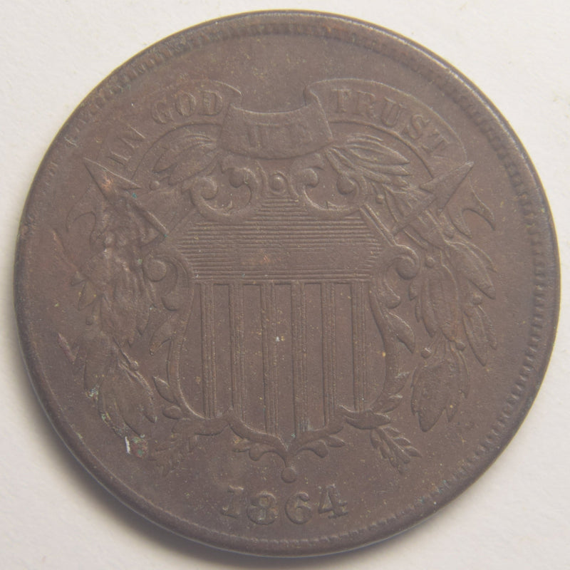 1864 Two Cent Piece . . . . Extremely Fine