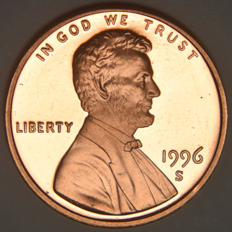 1996-S Lincoln Cent . . . . Gem Brilliant Proof