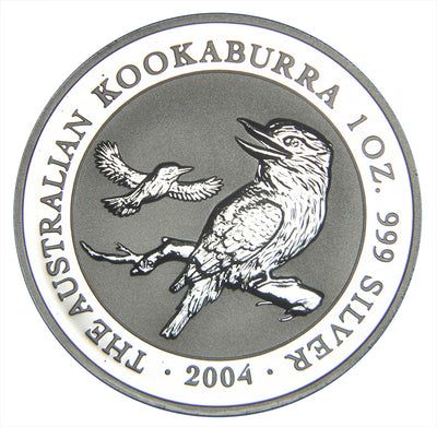 2004 Australia Kookaburra . . . . Gem BU 1 oz. Silver