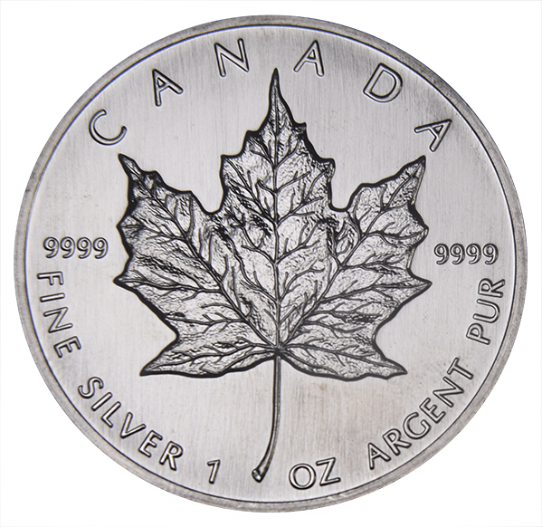2015 Canadian Maple Leaf . . . . Gem BU 1 oz. Silver