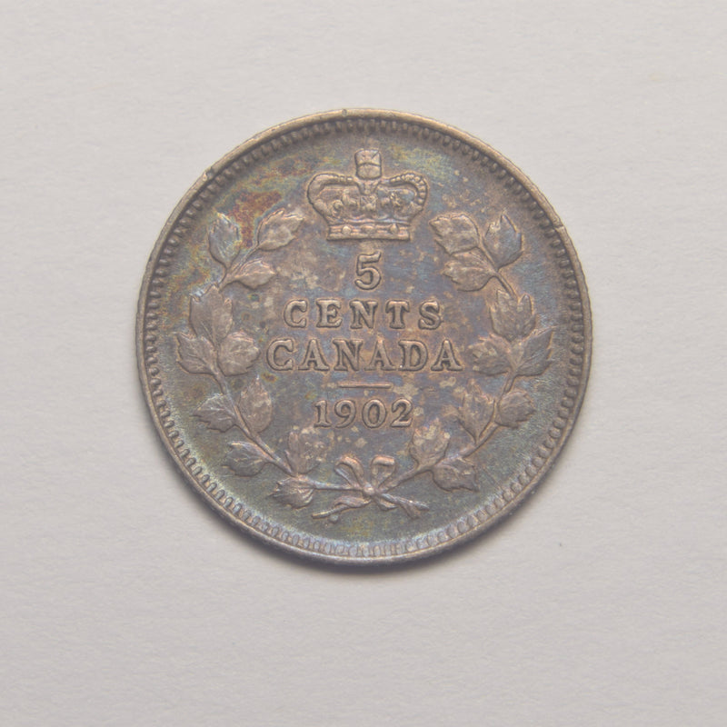 1902 Canadian 5 Cents . . . . Select BU Color!
