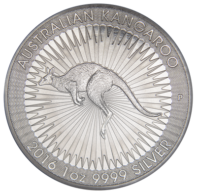 2016 Australia Kangaroo . . . . Gem BU 1 oz. Silver