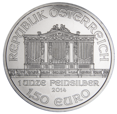 2014 Austrian Philharmonic . . . . Gem BU 1 oz. Silver