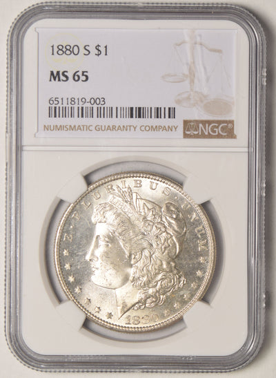 1880-S Morgan Dollar . . . . NGC MS-65