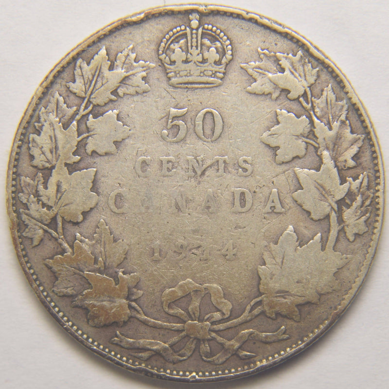 1914 Canadian Half . . . . VG/Fine
