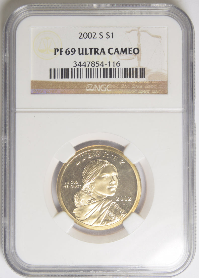 2002-S Sacagawea Dollar . . . . NGC PF-69 Ultra Cameo
