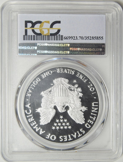 2018-W Silver Eagle . . . . PCGS PR-70 DCAM from Congratulation Set First Day of Issue