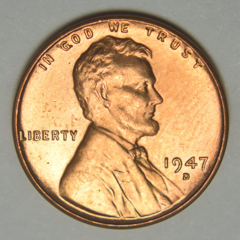 1947-D Lincoln Cent . . . . Brilliant Uncirculated