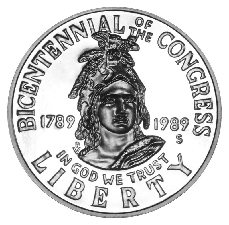 1989-S Congress Bicentennial Half . . . . Gem Brilliant Proof in original U.S. Mint Capsule