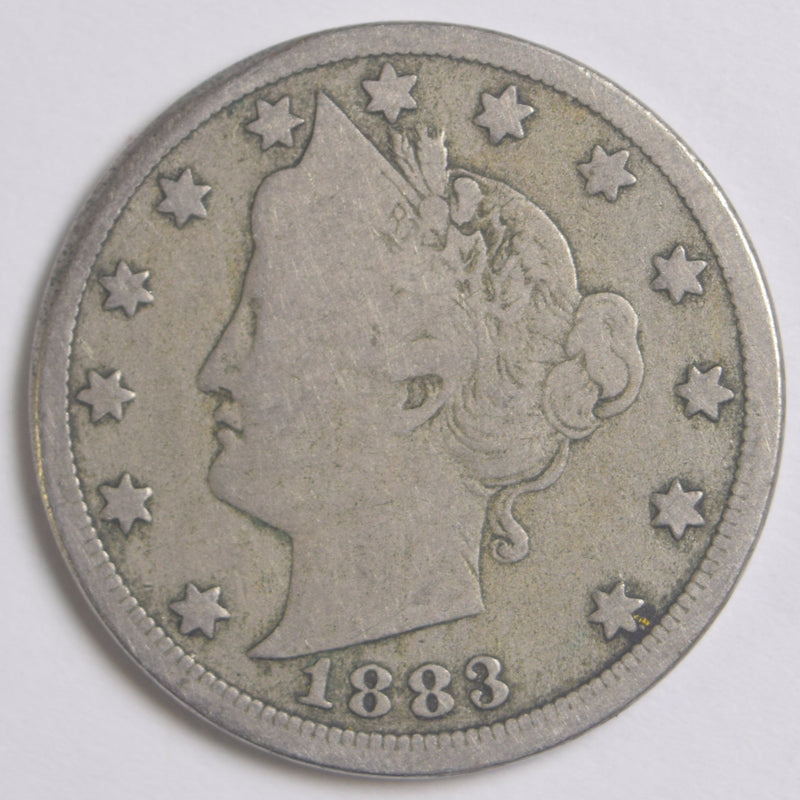 1883 No CENTS Liberty Nickel . . . . VG/Fine