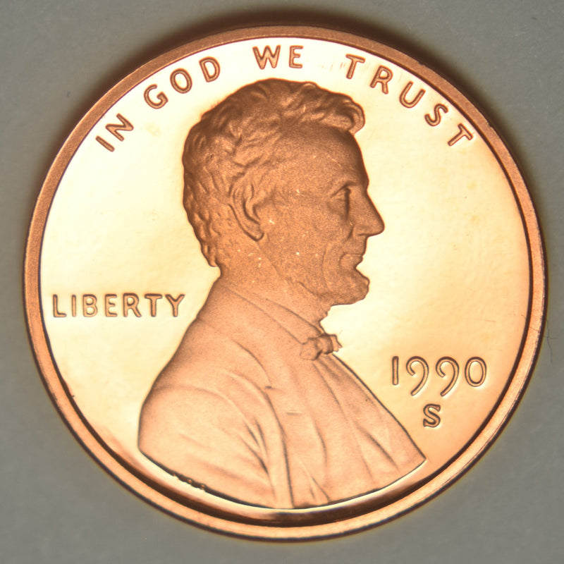 1990-S Lincoln Cent . . . . Gem Brilliant Proof