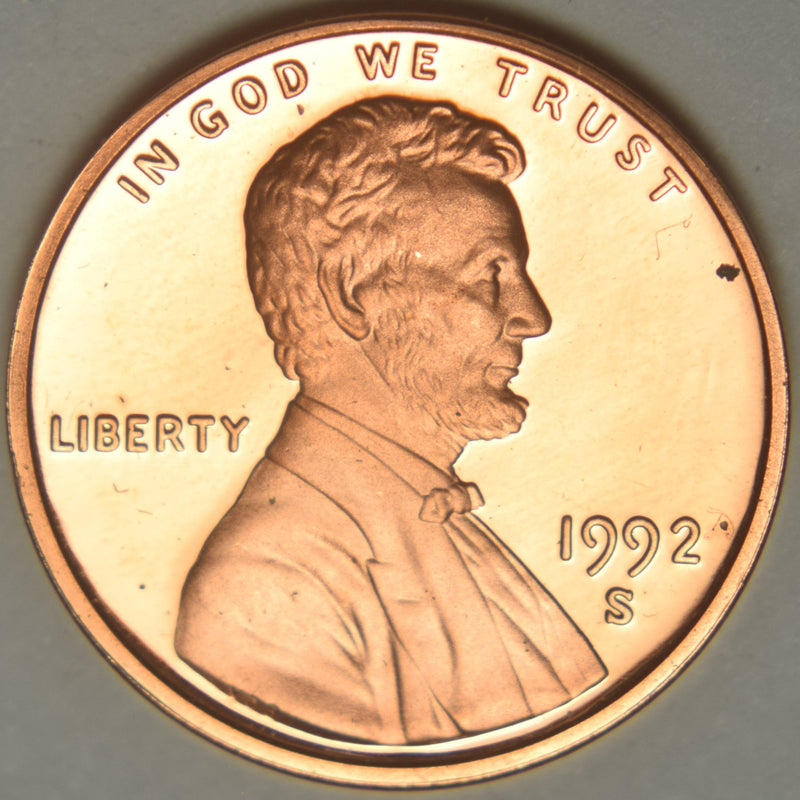1992-S Lincoln Cent . . . . Gem Brilliant Proof