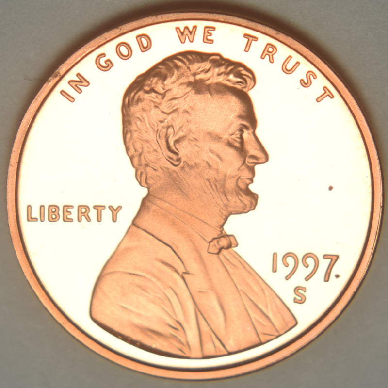 1997-S Lincoln Cent . . . . Gem Brilliant Proof