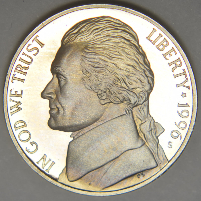 1996-S Jefferson Nickel . . . . Gem Brilliant Proof