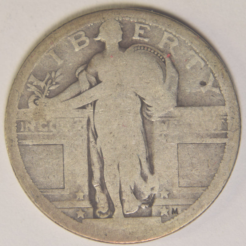 1917 Type 1 Standing Liberty Quarter . . . . AG no date