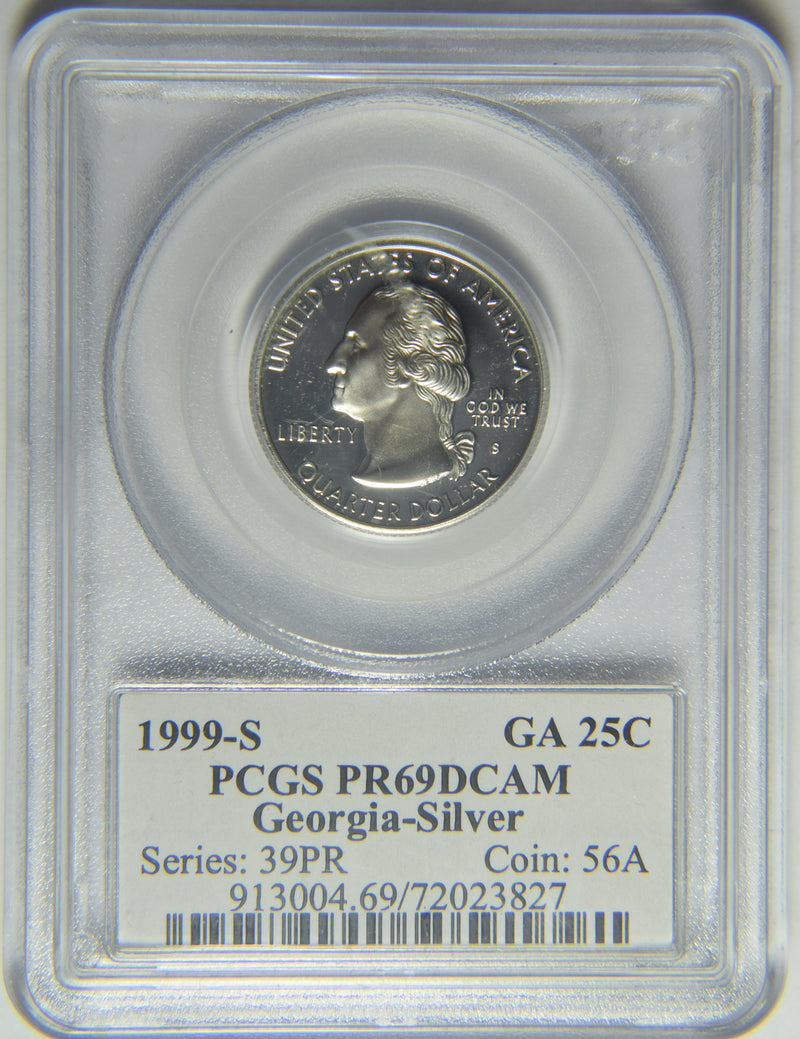 1999-S Georgia State Quarter . . . . PCGS PF-69 DCAM Silver