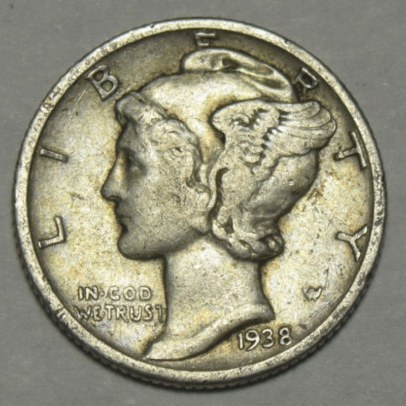 1938 Mercury Dime . . . . Choice About Uncirculated
