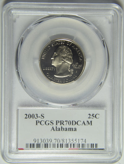 2003-S Alabama State Quarter . . . . PCGS PR-70 DCAM