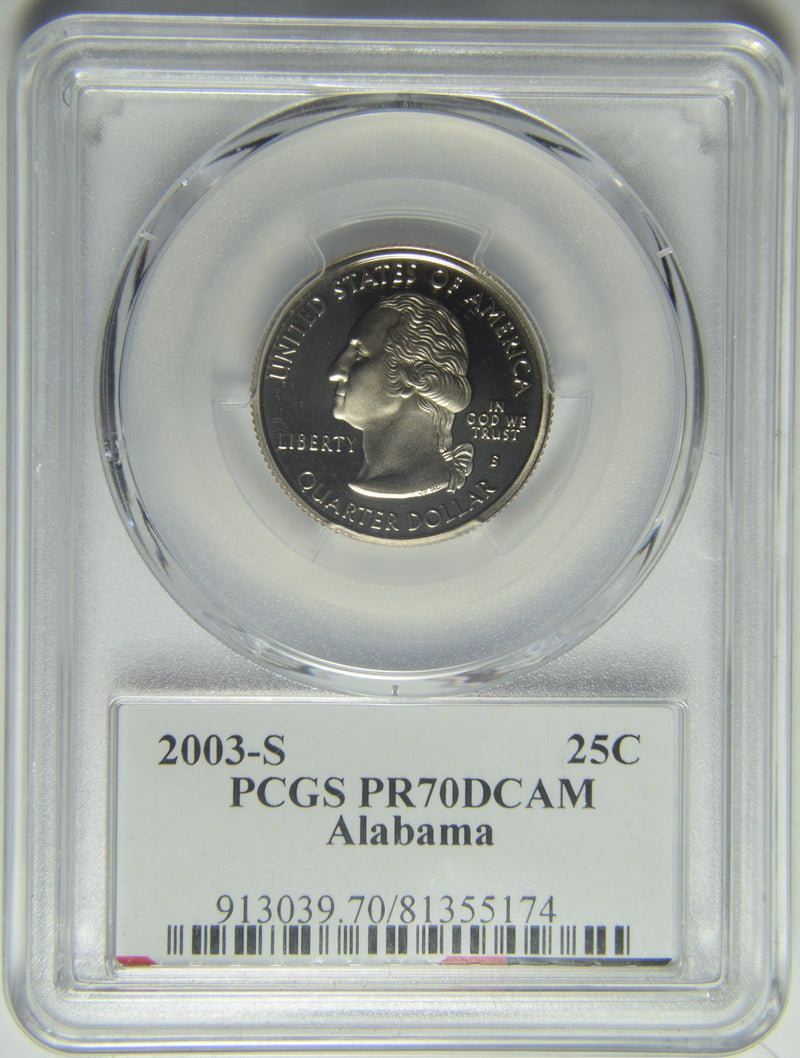 2003-S Alabama State Quarter . . . . PCGS PR-70 DCAM