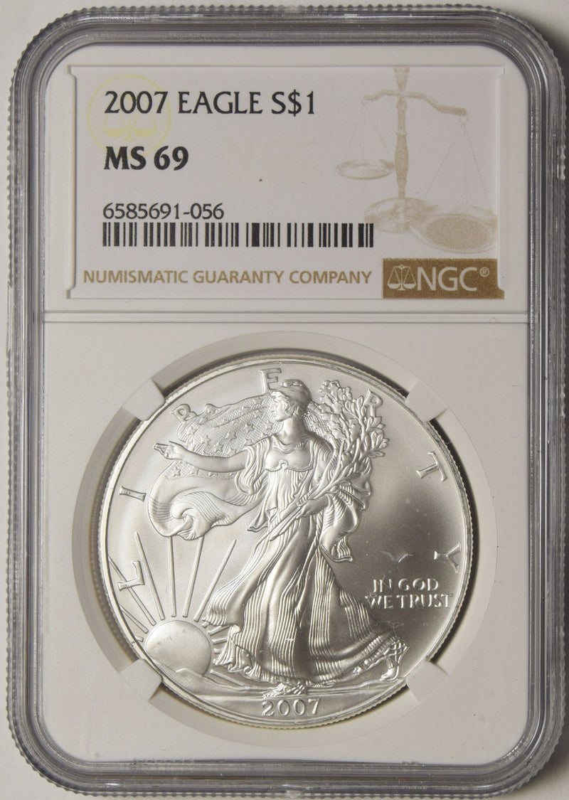 2007 Silver Eagle . . . . NGC MS-69