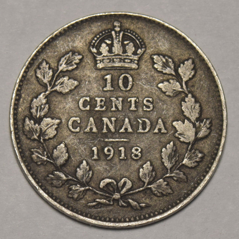 1918 Canadian 10 Cents . . . . Very Fine
