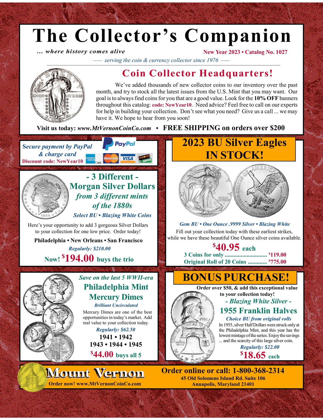 Mount Vernon Coin Company Catalog 1027 mount-vernon-coin-company-catalog-1027