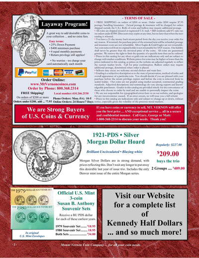 Mount Vernon Coin Company Catalog 1027 Page 2