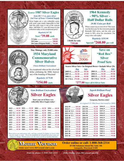 Mount Vernon Coin Company Catalog 1027 Page 3