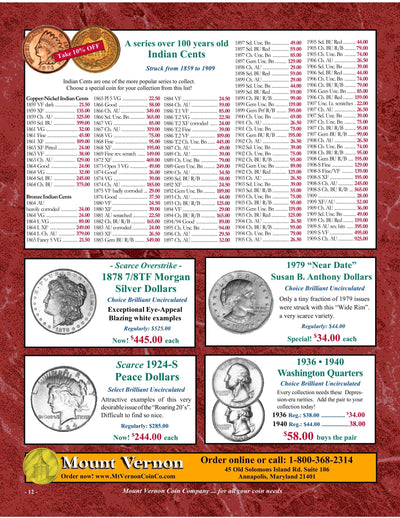 Mount Vernon Coin Company Catalog 1027 Page 12