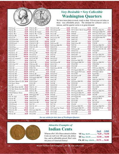 Mount Vernon Coin Company Catalog 1027 Page 14