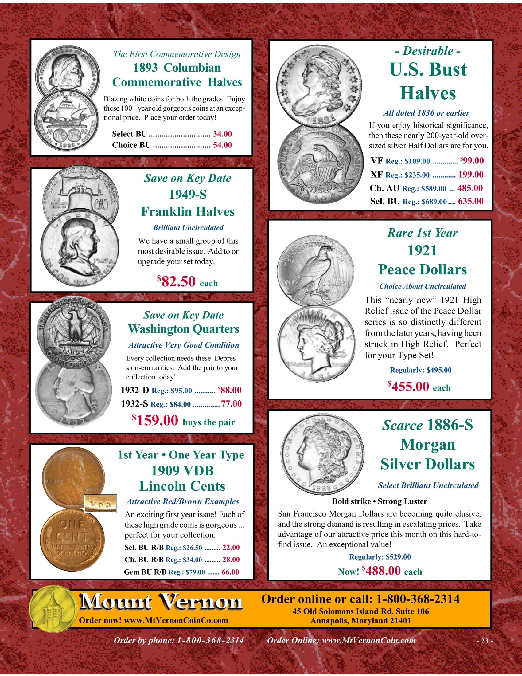 Catalog 1027 Page 23 Mount Vernon Coin
