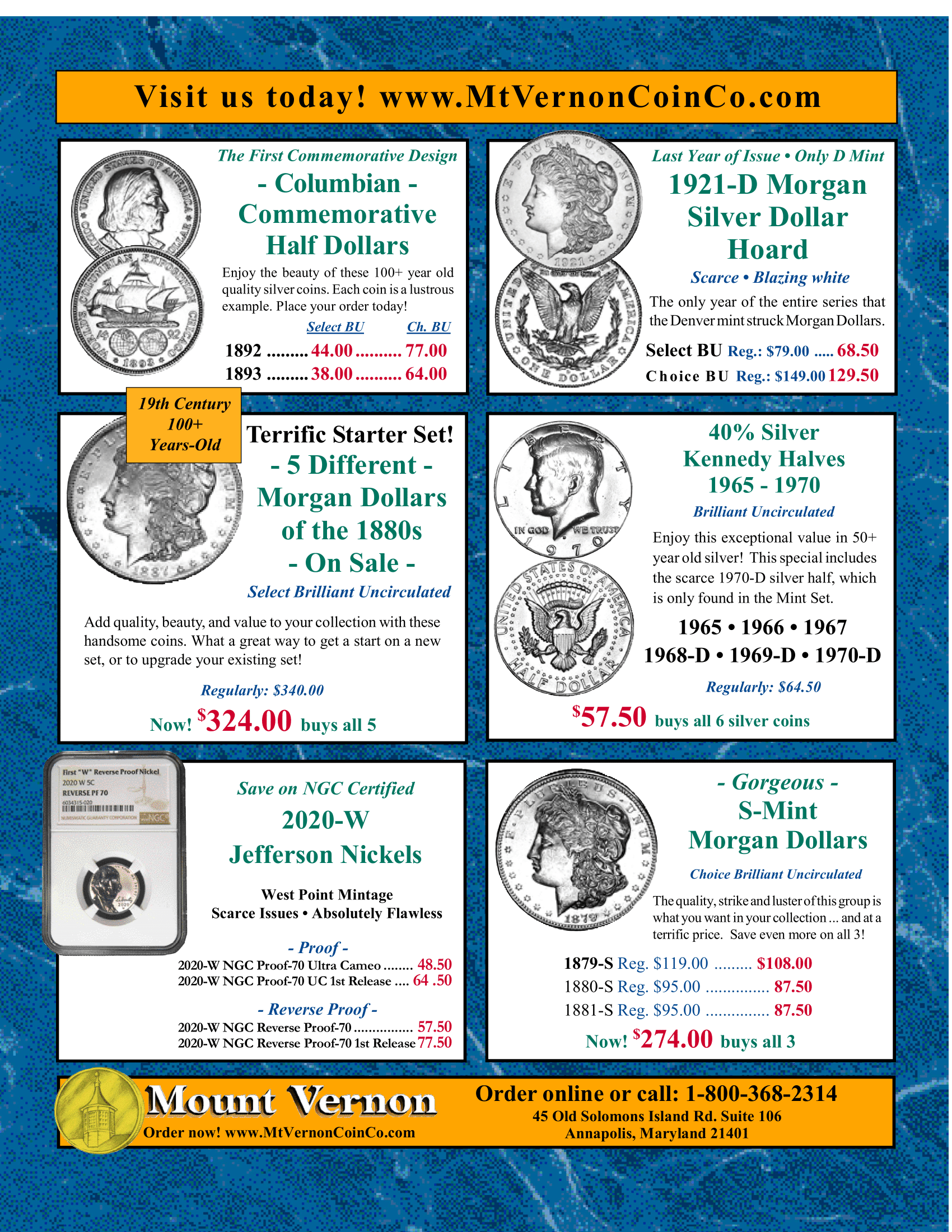 Catalog 1028 Page 32 Mount Vernon Coin