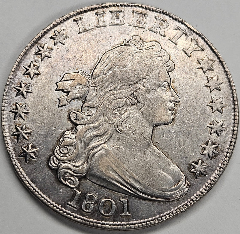 1801 Bust Dollar XF/AU – Mount Vernon Coin