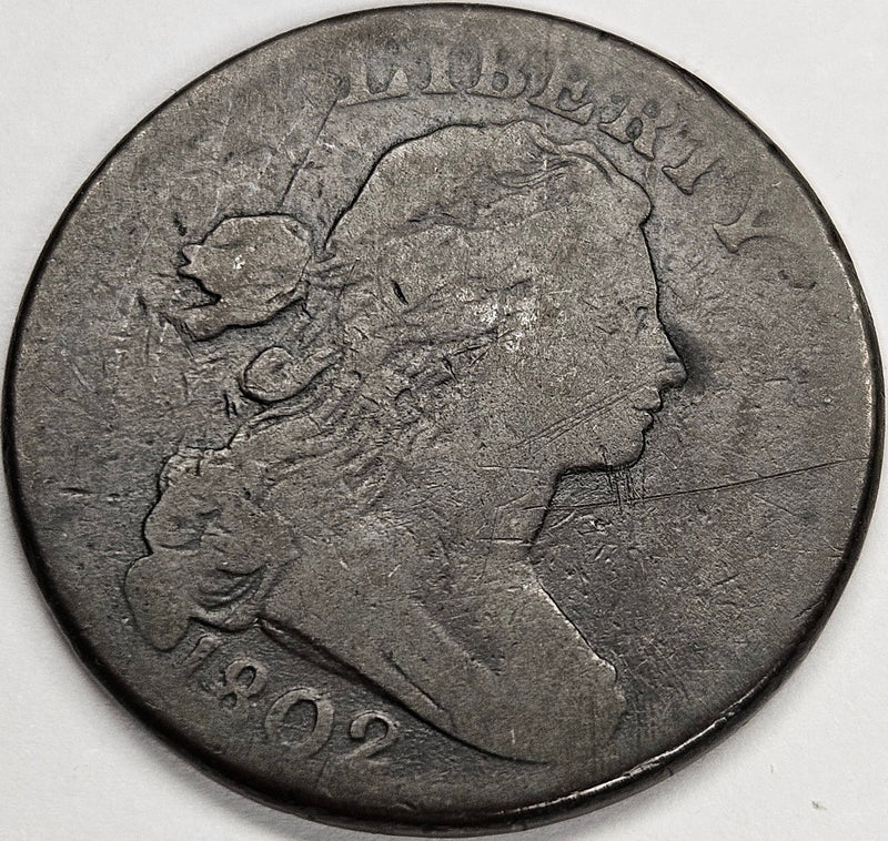 1802 S-233 Draped Bust Large Cent . . . . Good