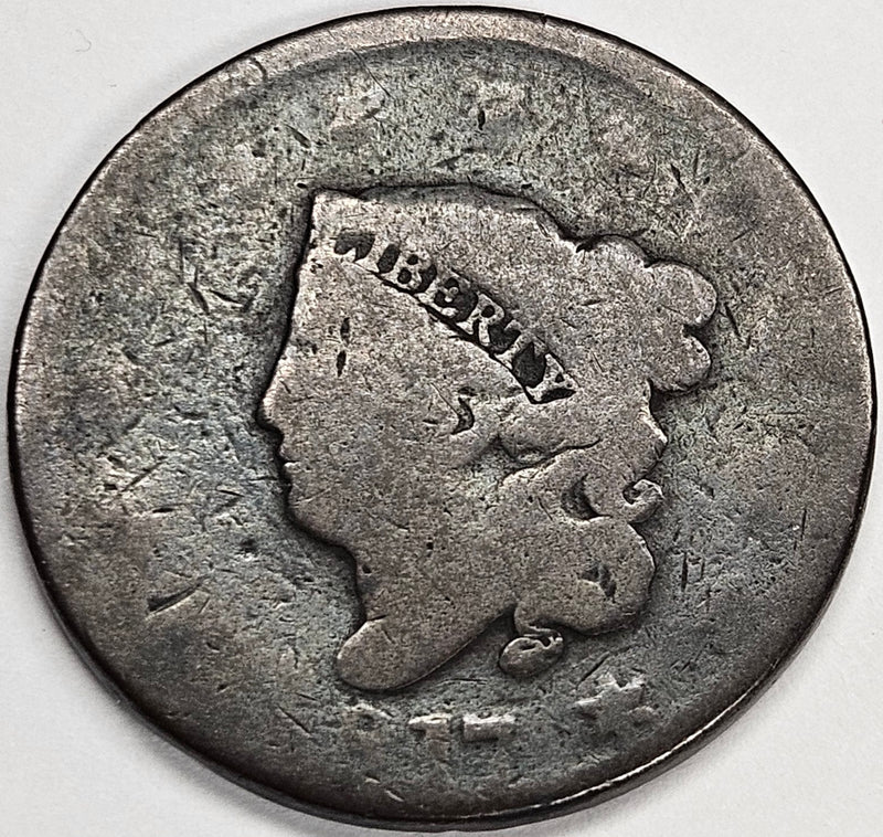 1817 Coronet Head Large Cent . . . . About Good